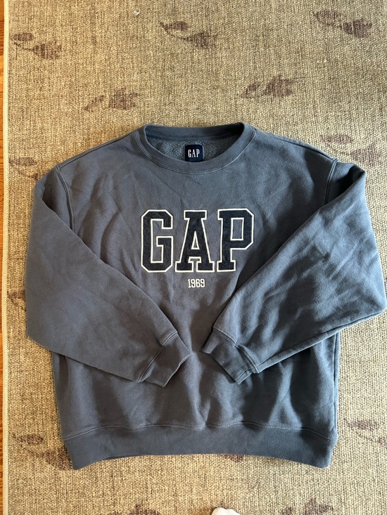GAP Sweaters - GAP Slate Blue Crewneck Sweatshirt with Logo